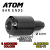 Fit Yamaha YZF R3 2015-2020 Engraved Logo ATOM Bar Ends - MC Motoparts