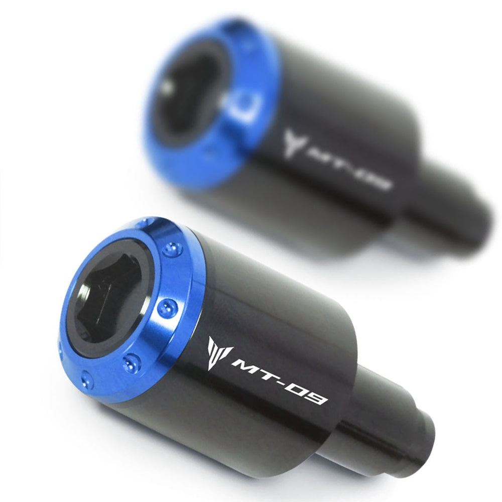 Fit Yamaha MT-09 FZ-09 2013-2019 Engraved Logo ATOM Bar Ends - MC Motoparts
