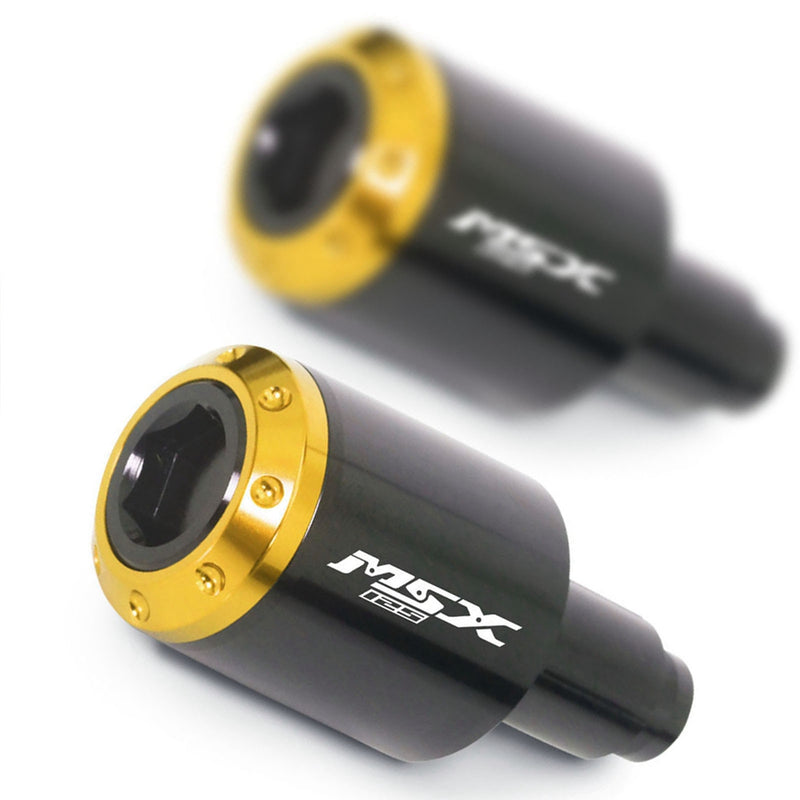 Fit Honda MSX125 Grom 2013-2019 Engraved Logo ATOM Bar Ends - MC Motoparts