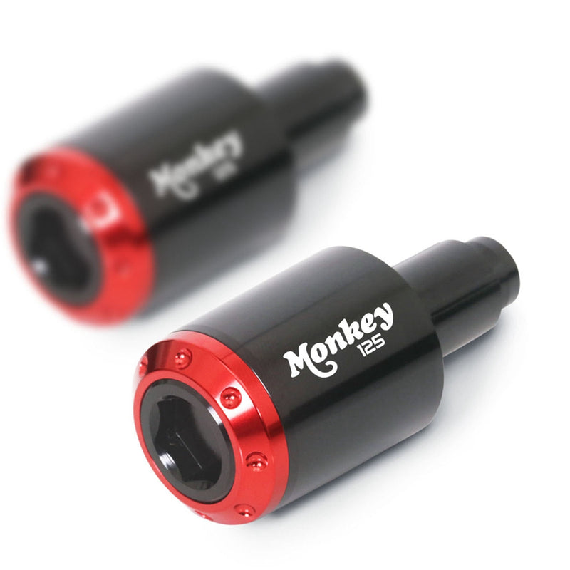 Fit Honda MONKEY 125 2018-2021 Engraved Logo ATOM Bar Ends - MC Motoparts