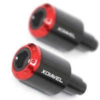 Fit Ducati XDiavel S 2016-2018 Engraved Logo ATOM Bar Ends - MC Motoparts