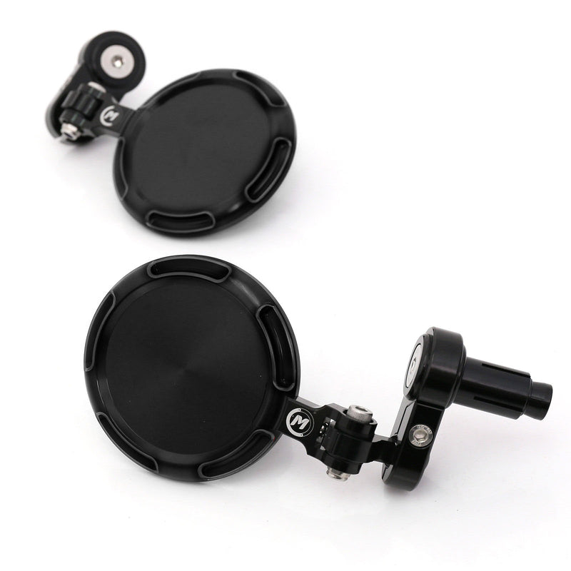 Fit Yamaha Folding Round Sonic CNC Bar End Mirrors - MC Motoparts