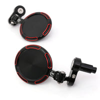 Fit Yamaha Folding Round Sonic CNC Bar End Mirrors - MC Motoparts