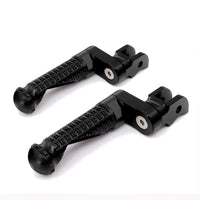 Fits Yamaha YZF R3 R6 R1 BLACK SHADOW 25mm Extension Front Foot Pegs - MC Motoparts