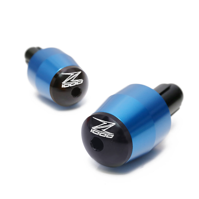 Fit Kawasaki Z1000 Engraved Logo LIM Handle Bar Ends - MC Motoparts
