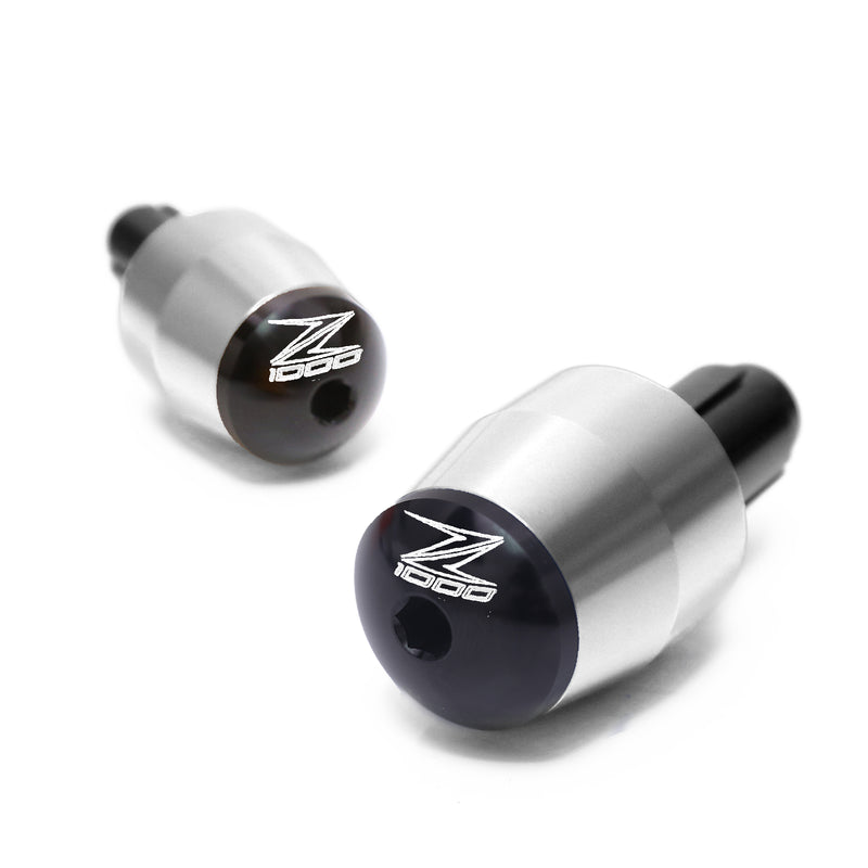 Fit Kawasaki Z1000 Engraved Logo LIM Handle Bar Ends - MC Motoparts