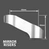 Fit Aprilia Tuono 1000 Shiver 750 Chrome Side Mirror Extender and Riser - MC Motoparts