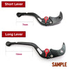 SIZE OF Aprilia Shiver 900 750 Dorsoduro 900 750 GP Clutch Brake Long Lever - MC Motoparts