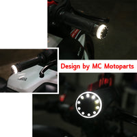 Fit Ducati Monster 696 821 Daivel IXENO Running Light LED Bar Ends - MC Motoparts