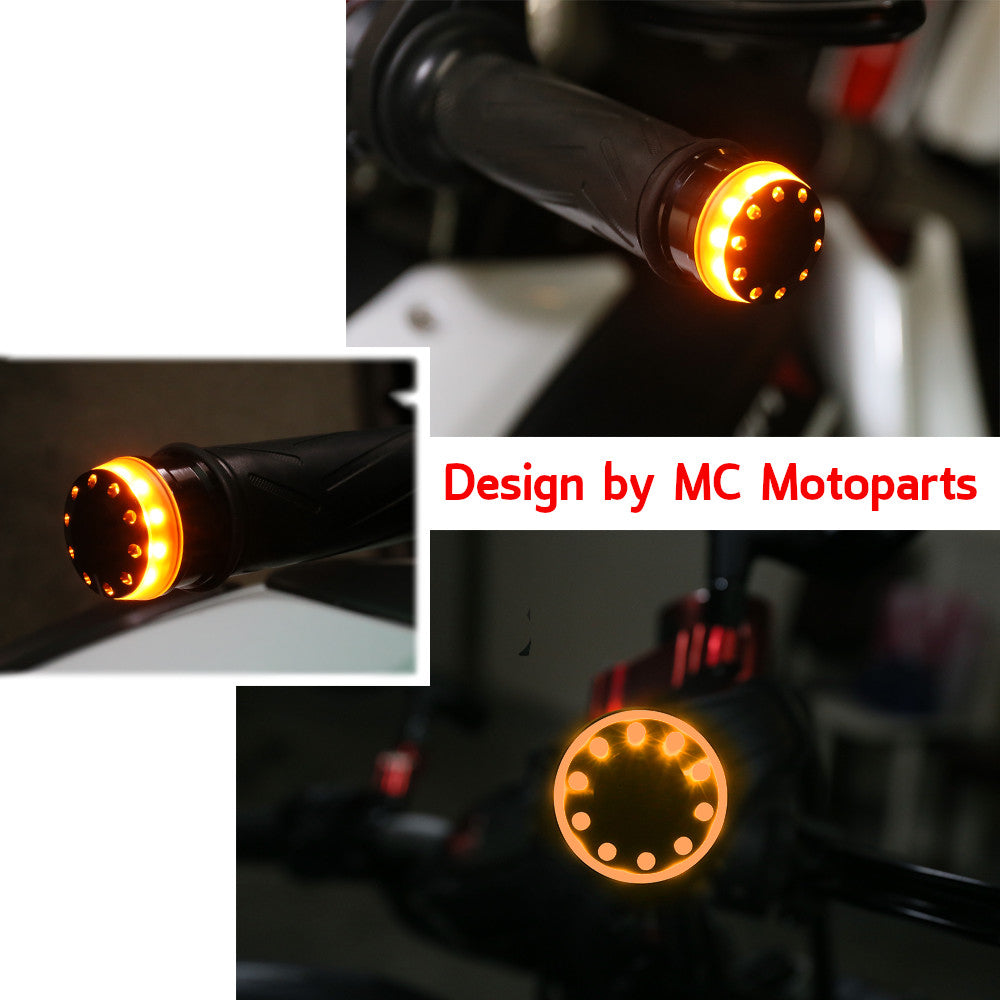Fit Ducati Monster 696 821 Daivel IXENO Turn Signal Light LED Bar Ends - MC Motoparts
