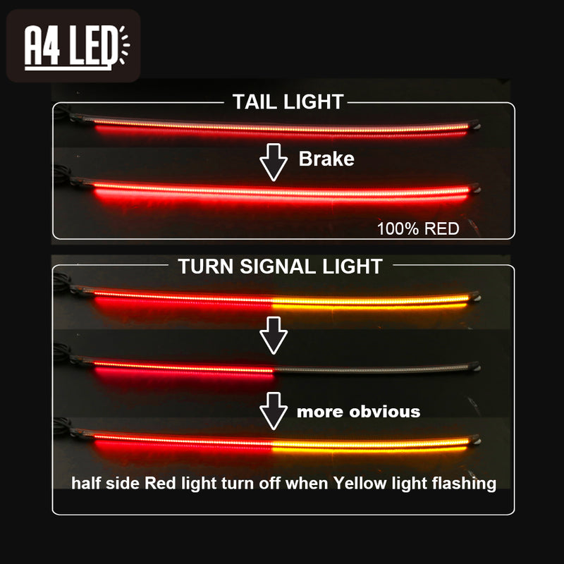 50cm A4 LED Integrated Turn Signal Tail Light - MC Motoparts