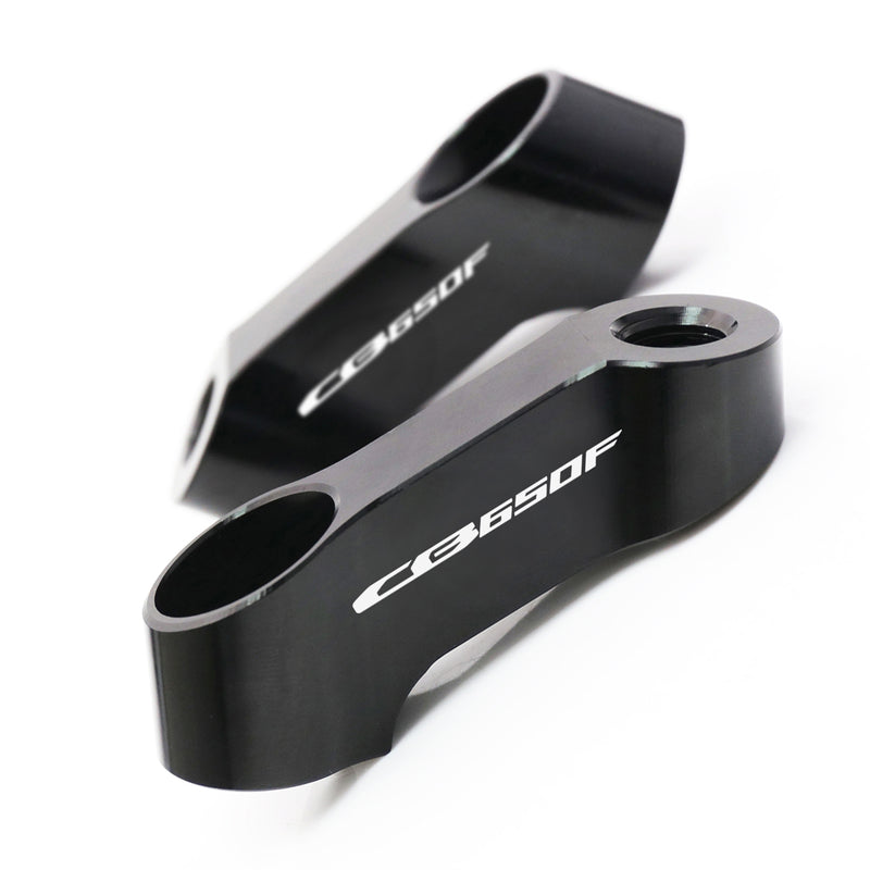 Fit Honda CB650F 2017-2019 Engraved Logo Rear View Mirror Extender Riser - MC Motoparts