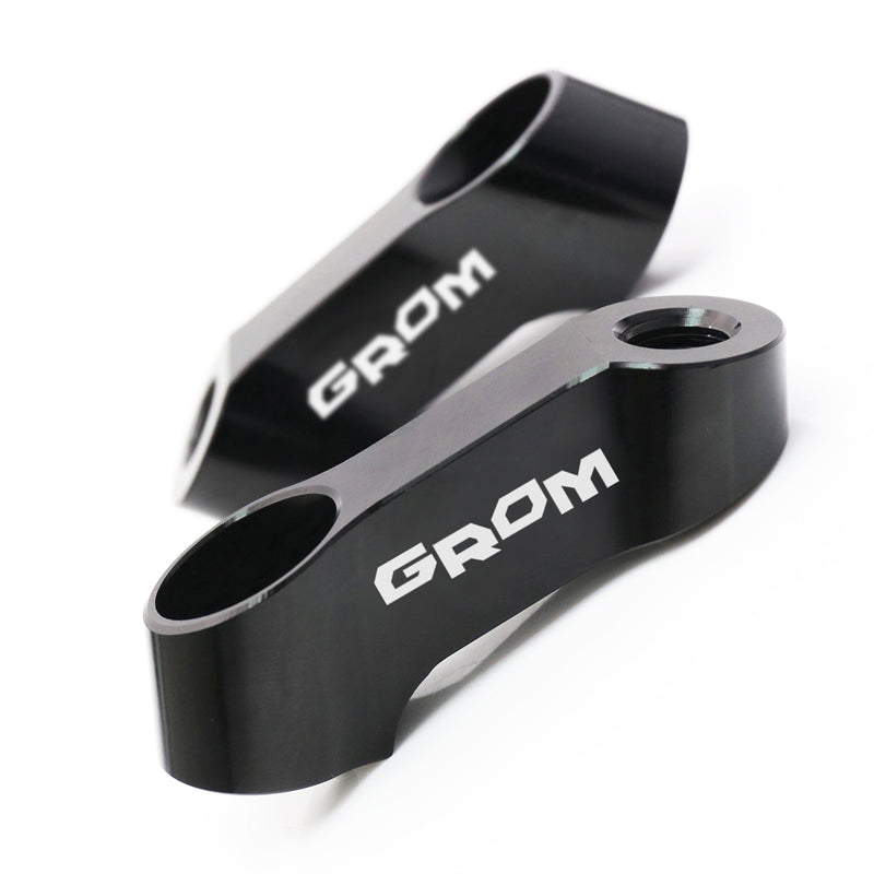 Fit Honda GROM 125 MSX125 2013-2019 Engraved Logo Rear View Mirror Extender Riser - MC Motoparts