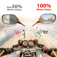 Fit Kawasaki Z900 ABS Z900RS 2016-2022 Engraved Logo Side Mirror Extender Riser - MC Motoparts