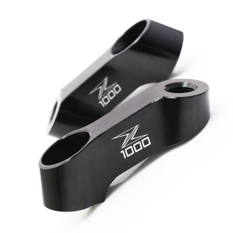 Fit Kawasaki Z1000SX Z1000 Engraved Logo Rear View Mirror Extender Riser - MC Motoparts