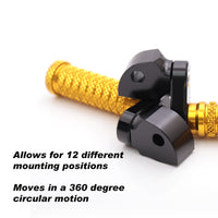 Fits BMW F800R R1200R 25mm Adjustable Rear M-GRIP Foot Pegs