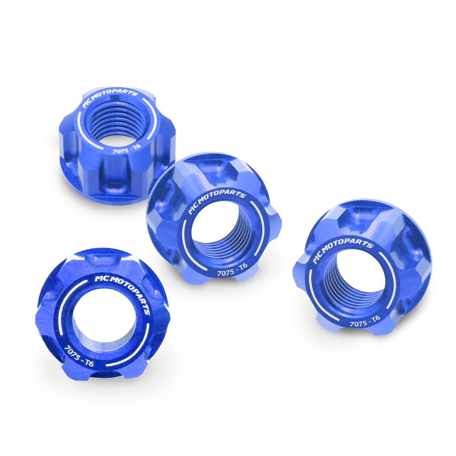 Fit Honda Monkey 125 Grom MSX125 SPOKE6 Billet M8 Rear Sprocket Nuts - MC Motoparts