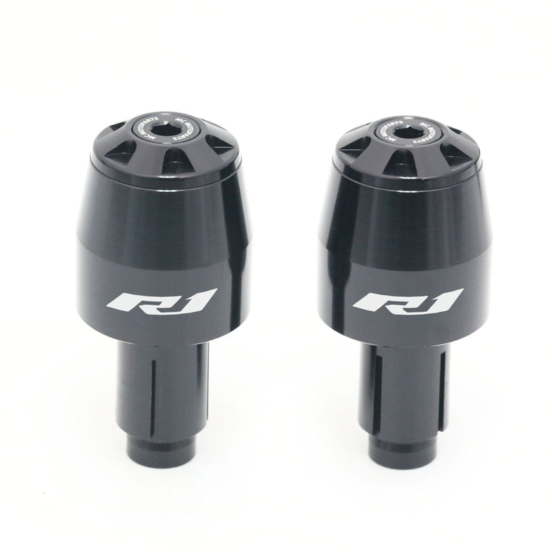 Fits Yamaha YZF-R1 98-19 R1M 15-19 R1 Engraved Logo STORM CNC Bar Ends - MC Motoparts