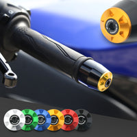 Fits Yamaha MT07 2014-2019 MT-07 Engraved Logo STORM CNC Bar Ends - MC Motoparts