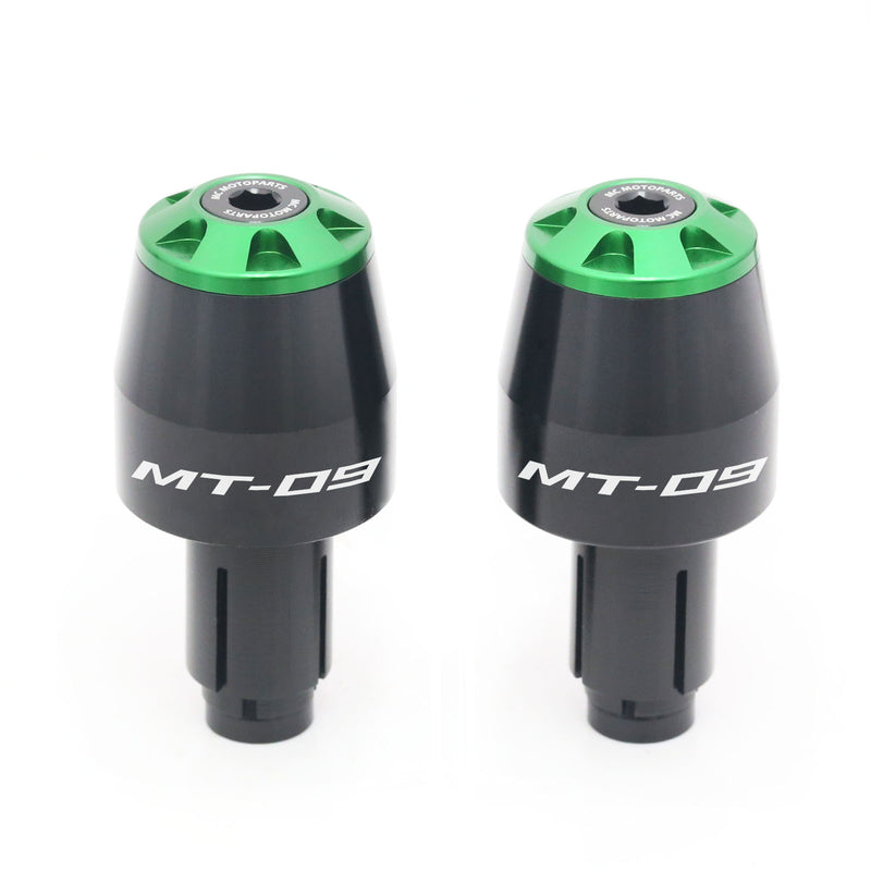 Fits Yamaha MT09 2013-2019 MT-09 Engraved Logo STORM CNC Bar Ends - MC Motoparts