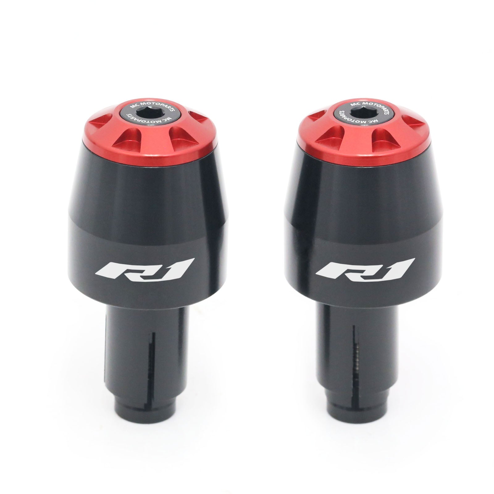 Fits Yamaha YZF-R1 98-19 R1M 15-19 R1 Engraved Logo STORM CNC Bar Ends - MC Motoparts