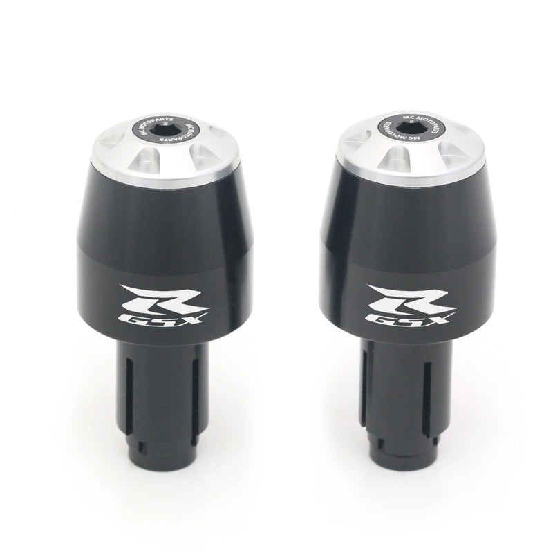 Fits Suzuki GSX-R 1000R 17-19 GSXR Engraved Logo STORM CNC Bar Ends - MC Motoparts