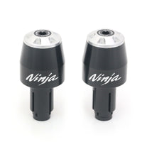 Fits Kawasaki 650R 400 250R Ninja Engraved Logo STORM CNC Bar Ends - MC Motoparts