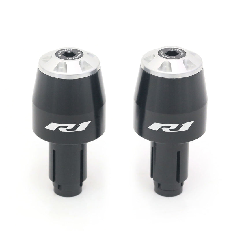 Fits Yamaha YZF-R1 98-19 R1M 15-19 R1 Engraved Logo STORM CNC Bar Ends - MC Motoparts
