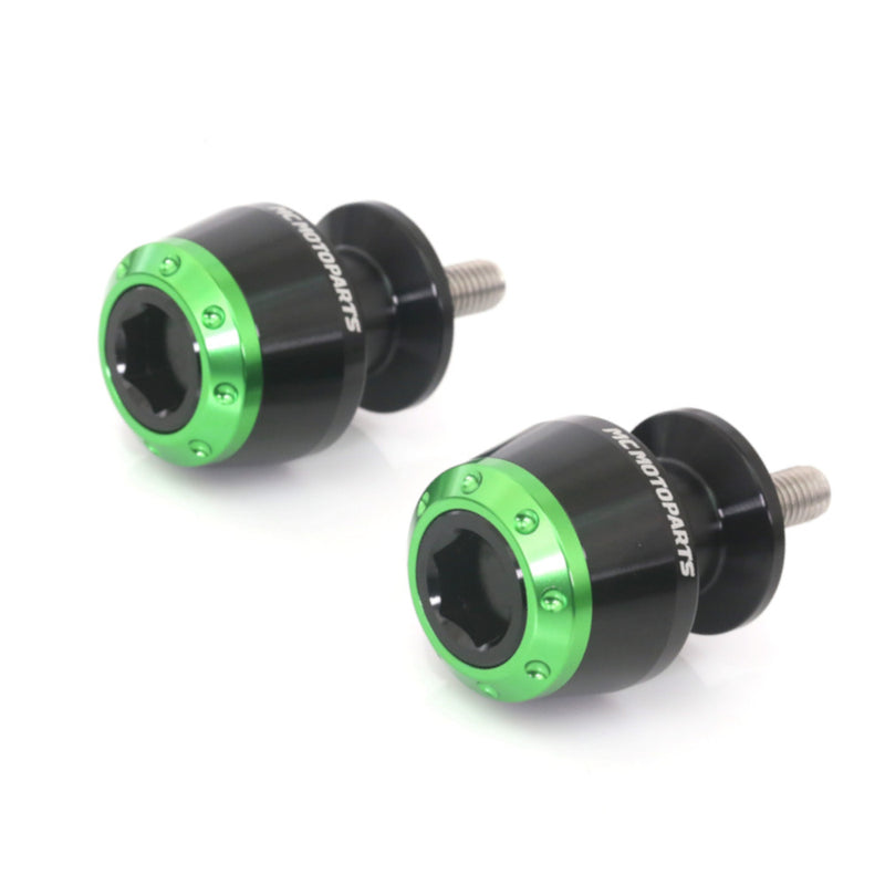 Fit Kawasaki ATOM 10mm Paddock Stand Swingarm Spools - MC Motoparts