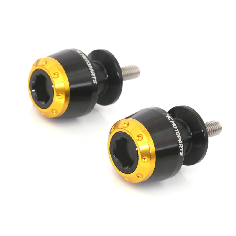 Fit Triumph ATOM 8mm Paddock Stand Swingarm Spools - MC Motoparts
