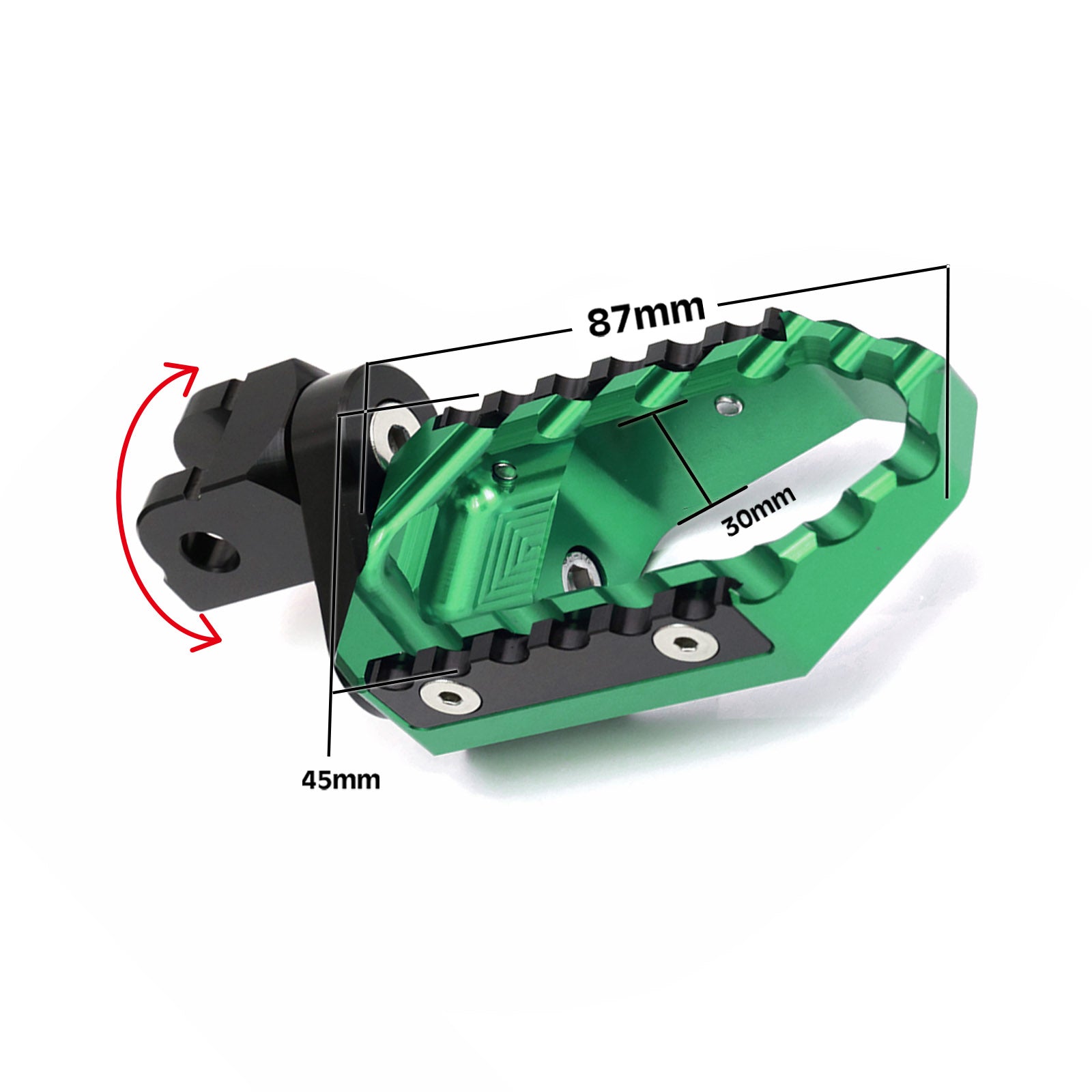 Fit Kawasaki ZR7S ZRX1200 Front Touring 25mm Adjustable Foot Pegs - MC Motoparts