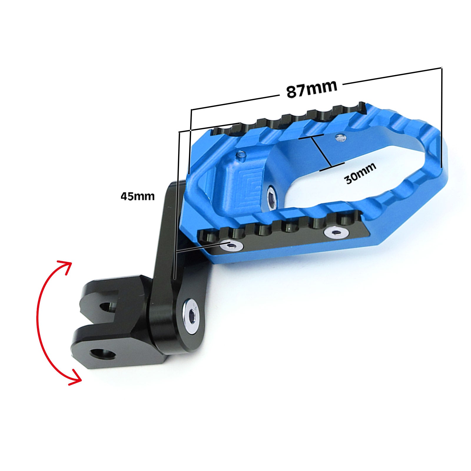 Fits Suzuki GSX-R 750 GSX-R 1000 600 Front Touring 40mm Extension Wide Foot Pegs - MC Motoparts