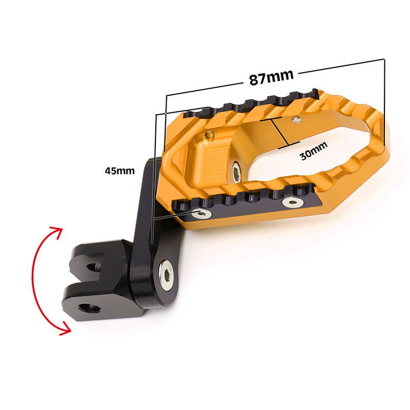 Fits Ducati 1199 Panigale 1299 Super Sport Front Touring 40mm Multi-Step Foot Pegs - MC Motoparts