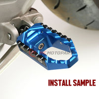Fits Yamaha YZF R1 R1M R3 R6 Front Touring Wide Foot Pegs - MC Motoparts