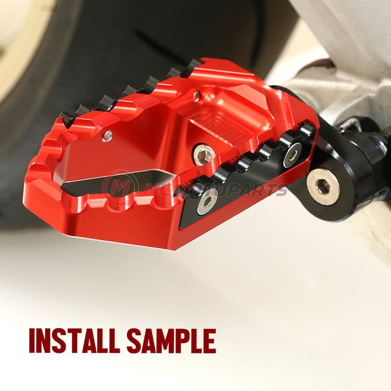 Fits BMW F800R R1200R 25mm extension Rear TRC Touring Wide Foot Pegs