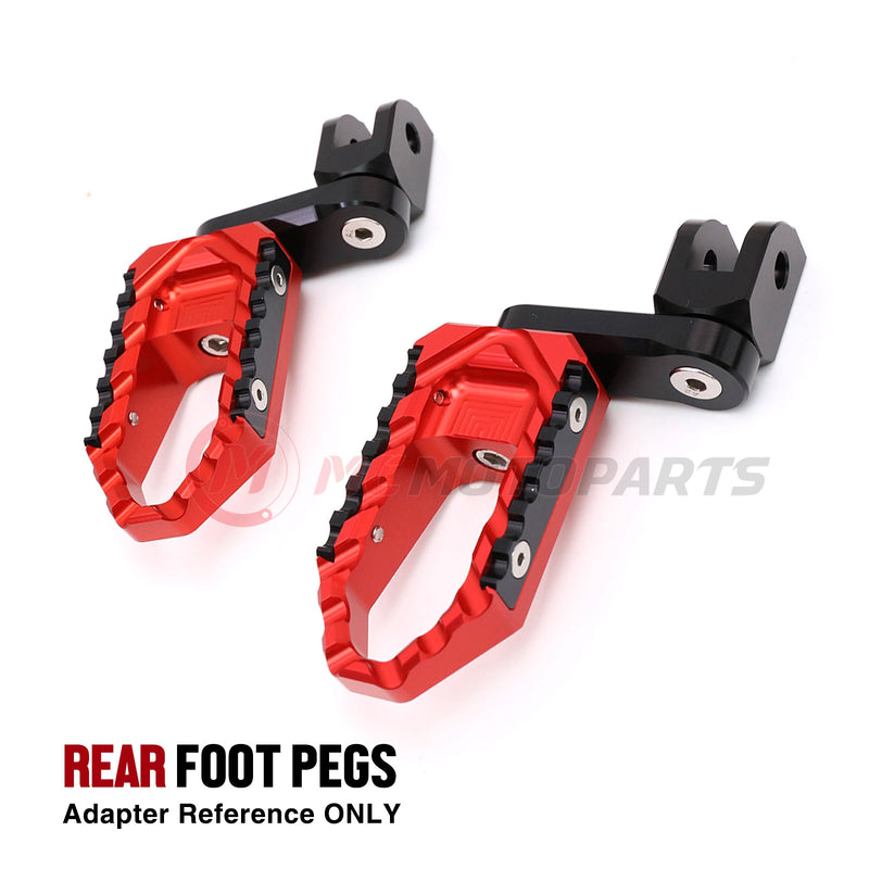 Fits Kawasaki ZX-9R Ninja 650 40mm Adjustable Rear TRC Touring Wide Foot Pegs - MC Motoparts