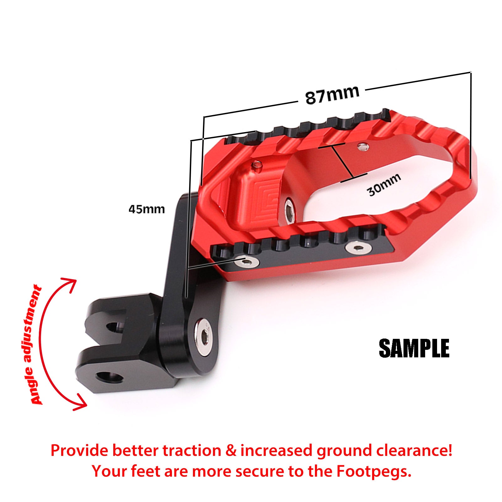 Fits Aprilia Dorsoduro 750 900 Tuono V4R 40mm extension Rear TRC Touring Wide Foot Pegs