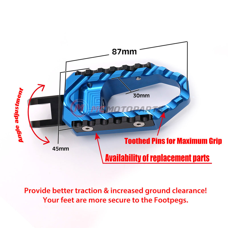 Fits Yamaha XMAX TMAX 530 Rear TRC Touring Wide Foot Pegs