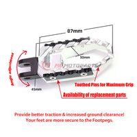 Fits Suzuki GSF650 GSF1200 Rear TRC Touring Wide Foot Pegs