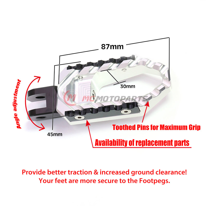 Fits Suzuki GSF650 GSF1200 Rear TRC Touring Wide Foot Pegs
