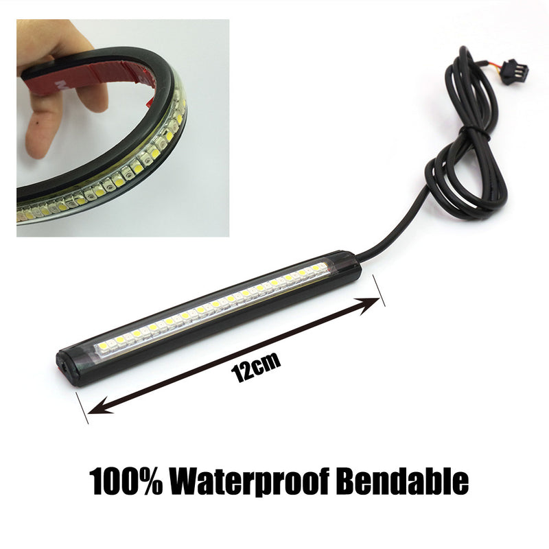 12cm LED Turn Signal & Front Running Light Strips - MC Motoparts