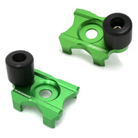 Fit Kawasaki Ninja 250R 400R Z250 Z300 CNC Swingarm Protectors Crash Sliders - MC Motoparts