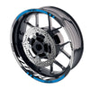 Fit Yamaha YZF R1 98-18 Logo Moto GP Check 17 inch Wheel Rim Sticker - MC Motoparts
