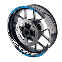 Fit Kawasaki ZX6R Ninja ZX636 Logo Moto GP Check 17 inch Wheel Rim Sticker - MC Motoparts