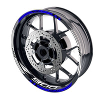 Fit Kawasaki Z900 Logo Moto GP Check 17 inch Wheel Rim Sticker - MC Motoparts