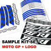 Fit Kawasaki ZX6RR Ninja ZX600 Logo Moto GP Check 17 inch Wheel Rim Sticker - MC Motoparts