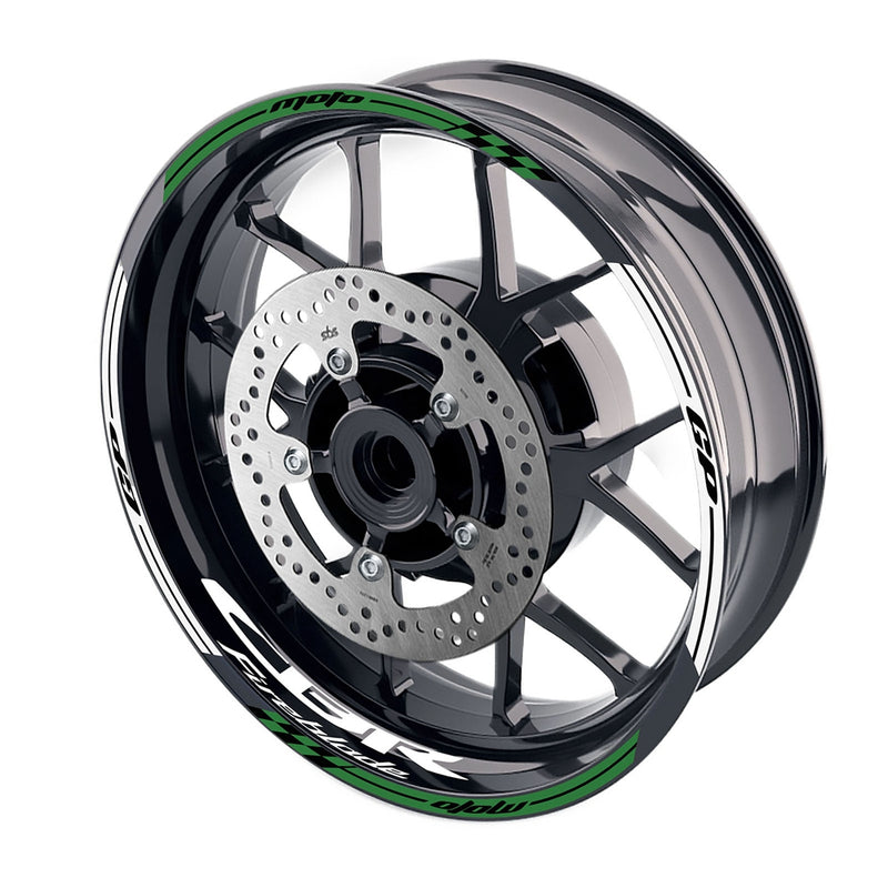 Fit Honda CBR1000RR 04-19 Logo Moto GP Check 17 inch Wheel Rim Sticker - MC Motoparts