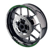 Fit Kawasaki Ninja H2 H2R Logo Moto GP Check 17 inch Wheel Rim Sticker - MC Motoparts
