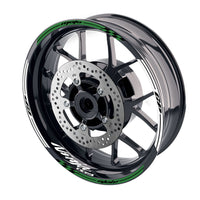 Fit Kawasaki Ninja H2 H2R Logo Moto GP Check 17 inch Wheel Rim Sticker - MC Motoparts