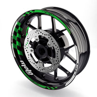 Fit Honda CBR650F Logo Moto GP Check 17 inch Wheel Rim Sticker - MC Motoparts